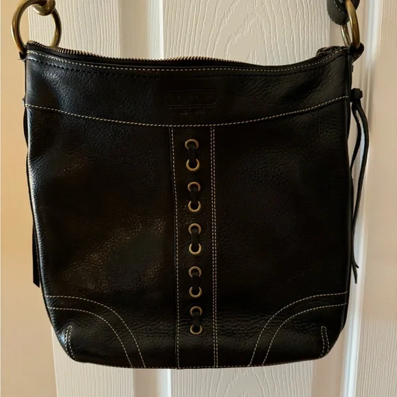 🖤 Coach Leather Crossbody/Shoulder Convertible - Picture 1 of 14